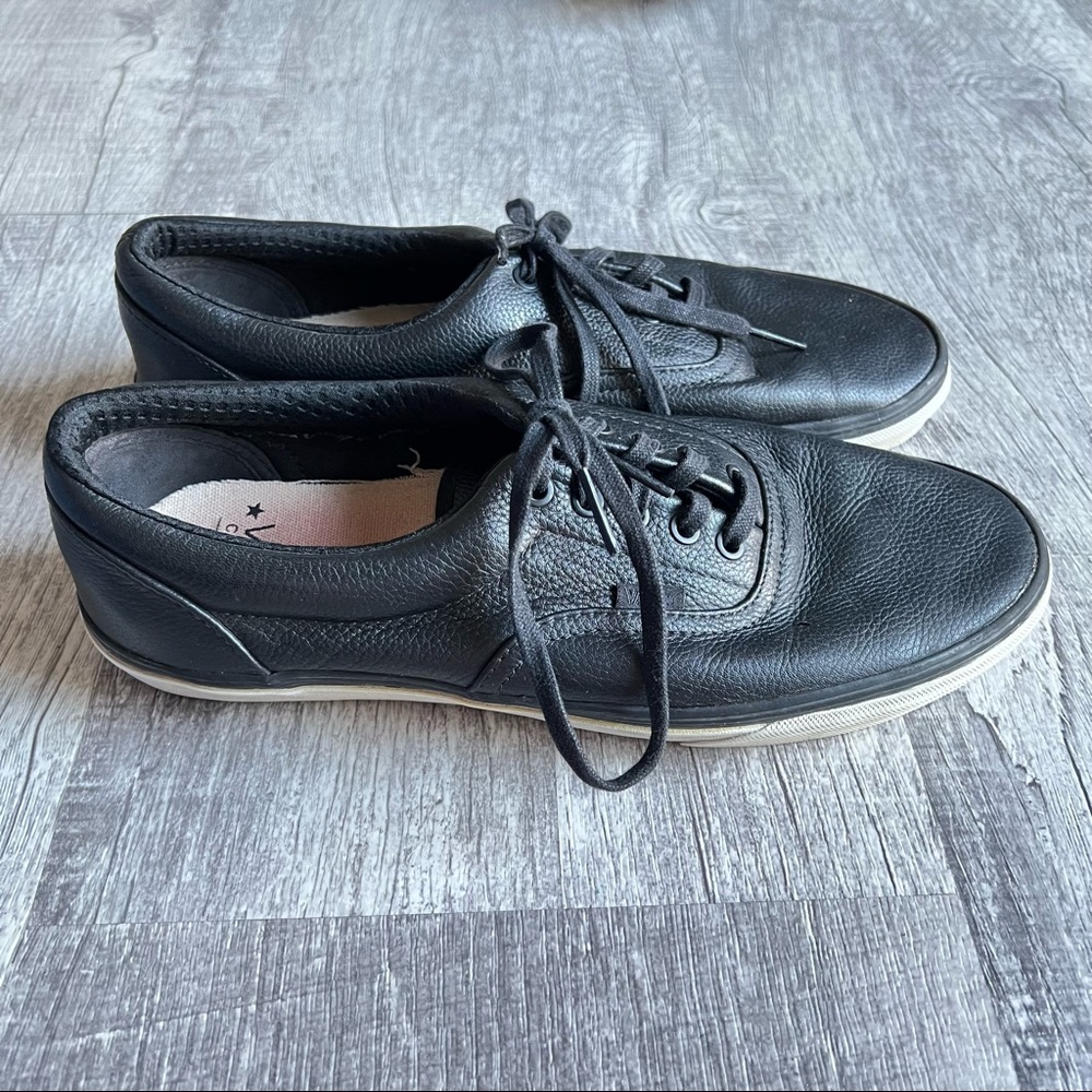 Vans California Since 1966 Black Leather Lace-Up Sneakers Size 11.5 - Picture 2 of 10